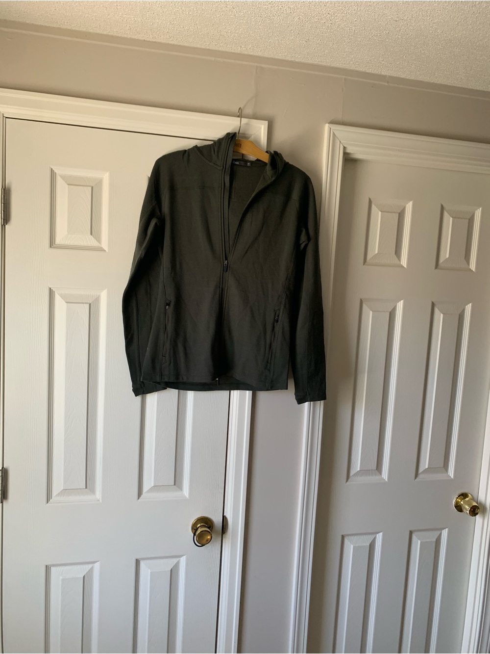 ibex Lightweight Hooded Jacket in Dark Gray